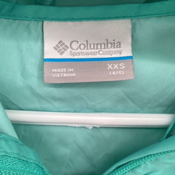 Columbia Girls Hooded Long Sleeve Pocket Full Zip Switchback Li Jacket Blue XXS - Picture 4 of 7